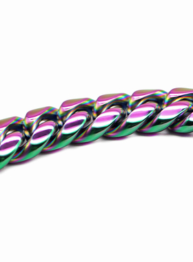 极光幻彩古巴手链炫彩镀金ins