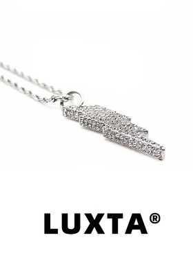 LUXTA男满钻闪电嘻哈吊坠