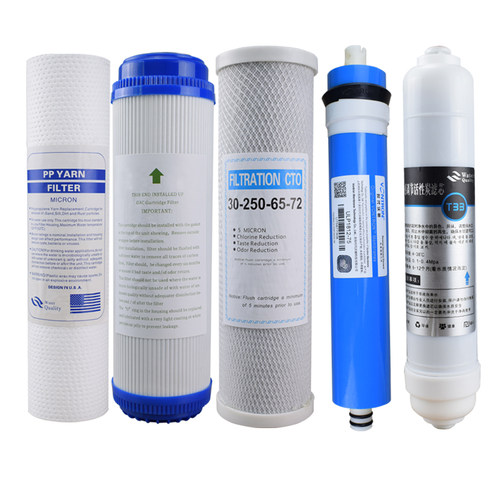 净水器滤芯五级套装10寸通用pp棉ro膜家用过滤器饮水纯水机净水机 - 图1