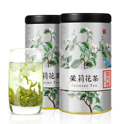 徽兴隆茉莉花茶2023新茶官方旗舰店飘雪特级浓香型干花绿茶叶500g