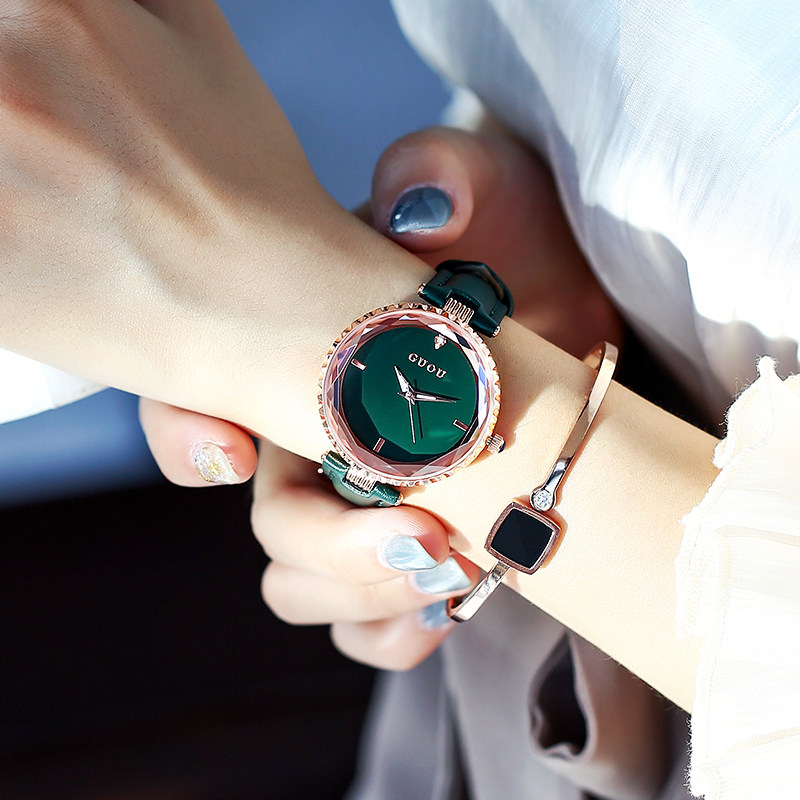 guou正品时尚潮流防水简约气质手表 Linger手表店国产腕表