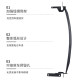 Odyssey Allison rear bumper with thickened manganese steel anti-collision beam