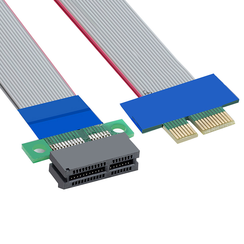 PCIE延长线PCI-E转接软排线X1转16X显卡4X转8X增高卡PCI公对母2.0-图0