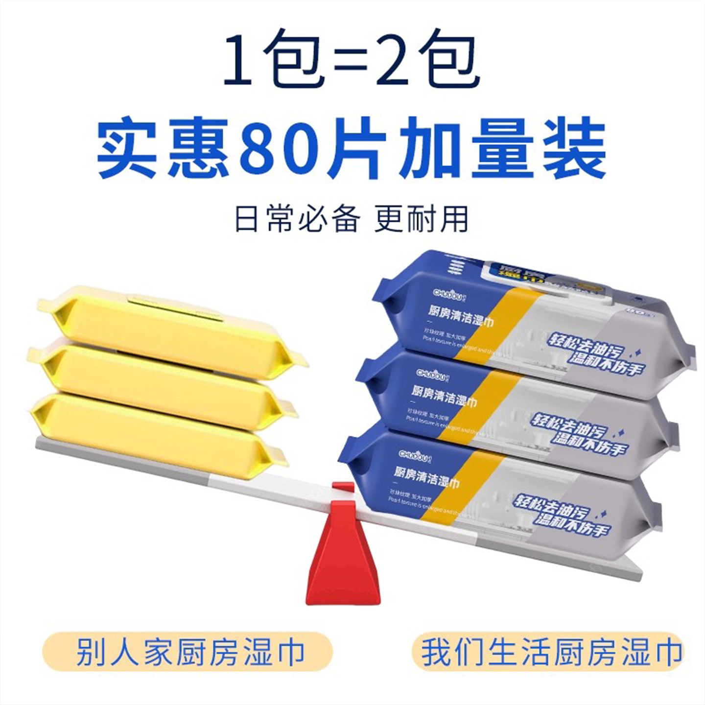 厨房清洁湿巾去油污家用油烟机清洁强力去油污湿纸巾加大加厚抹布,淘宝优惠券,粉丝福利购,淘宝优惠卷