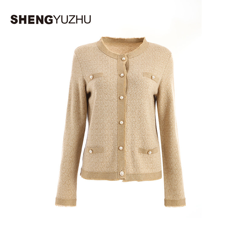 声雨竹官方旗舰店秋季新款毛针织衫女开衫长袖短款外套气质休闲,淘宝优惠券,粉丝福利购,淘宝优惠卷