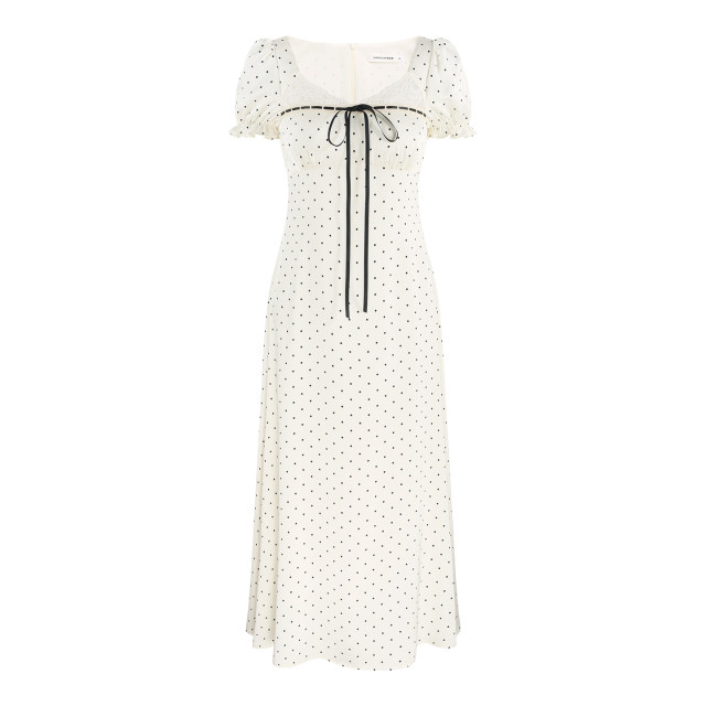 ເສື້ອຍືດ satin lace polka dot ຂອງຝຣັ່ງ