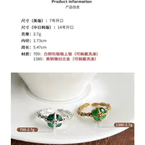 925银戒指女镶钻不掉色戒指礼物