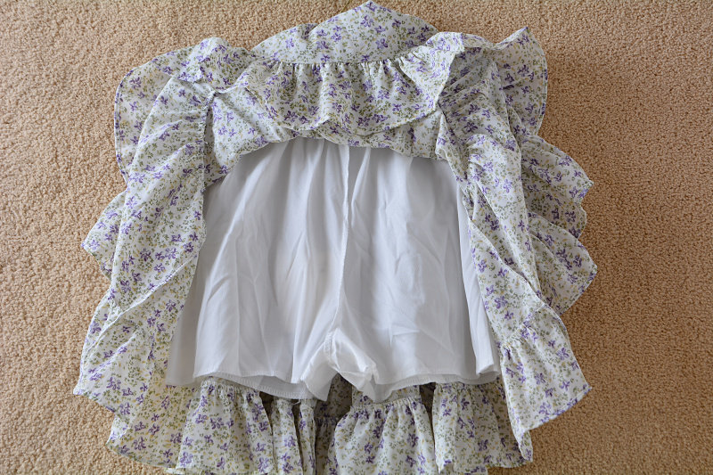 春夏碎花色雪纺短裙女松紧腰印花荷叶边蓬蓬高腰防走光裤裙半身裙,淘宝优惠券,粉丝福利购,淘宝优惠卷