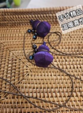云艺阳光  手作香云纱挂件国风新中式大象葫芦手工布艺吉样如意