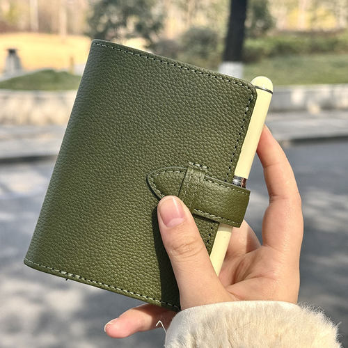 橄榄绿m5活页手账本笔记记事本日程计划日记小本子便携口袋本加厚 - 图2