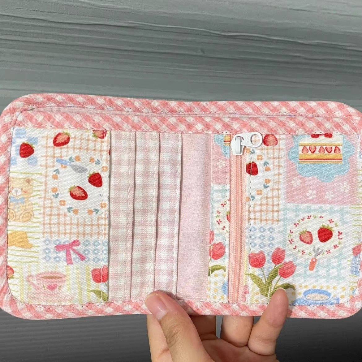 可爱小熊蛋糕零钱包高颜值少女心迷你便携按扣卡包校园证件收纳包,淘宝优惠券,粉丝福利购,淘宝优惠卷