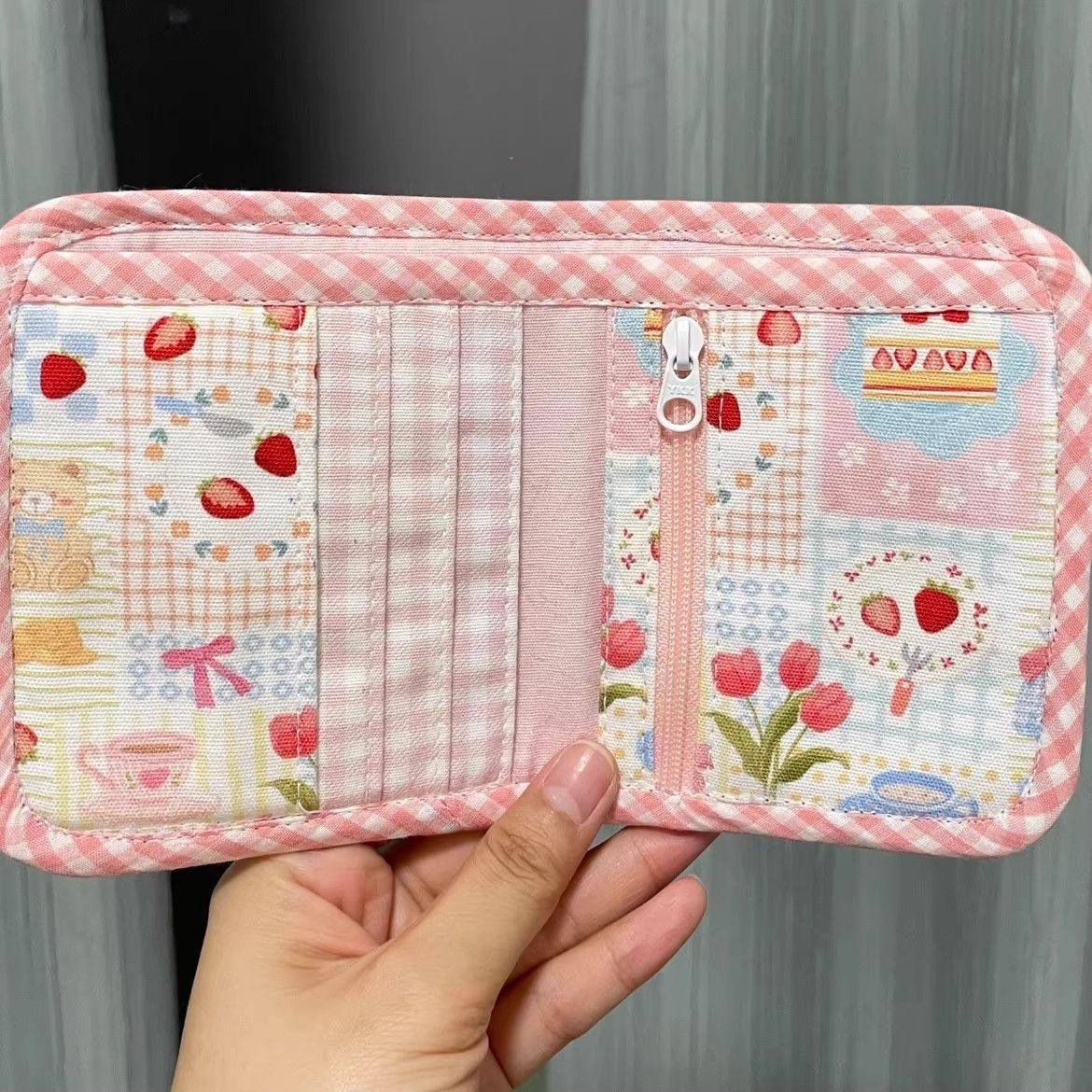 可爱小熊蛋糕零钱包高颜值少女心迷你便携按扣卡包校园证件收纳包,淘宝优惠券,粉丝福利购,淘宝优惠卷