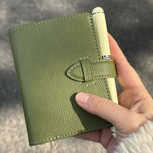 橄榄绿m5活页手账本笔记记事本日程计划日记小本子便携口袋本加厚 - 图0