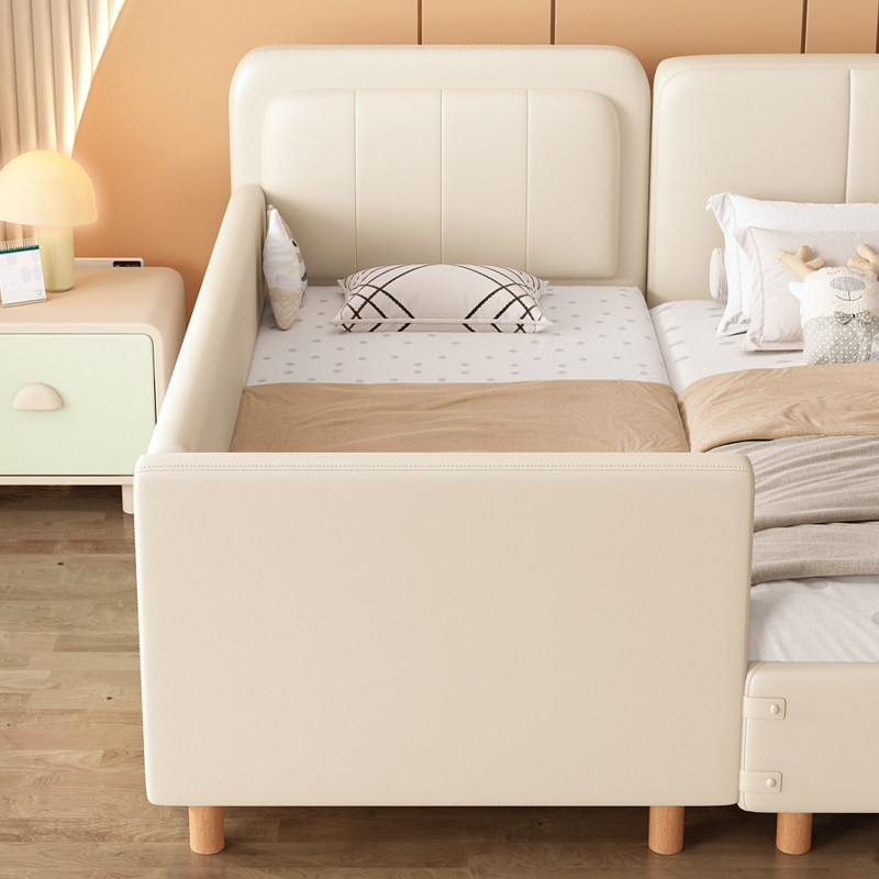 儿童床小床拼接大床带护栏加宽床拼接床边床男孩侧边床新生婴儿床,淘宝优惠券,粉丝福利购,淘宝优惠卷