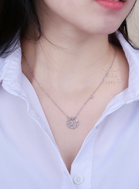 纯银橄榄枝橄榄叶项链异地情侣送丫头520七夕情人节礼物零花配饰