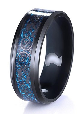dragon ring men's tide single personality men's index