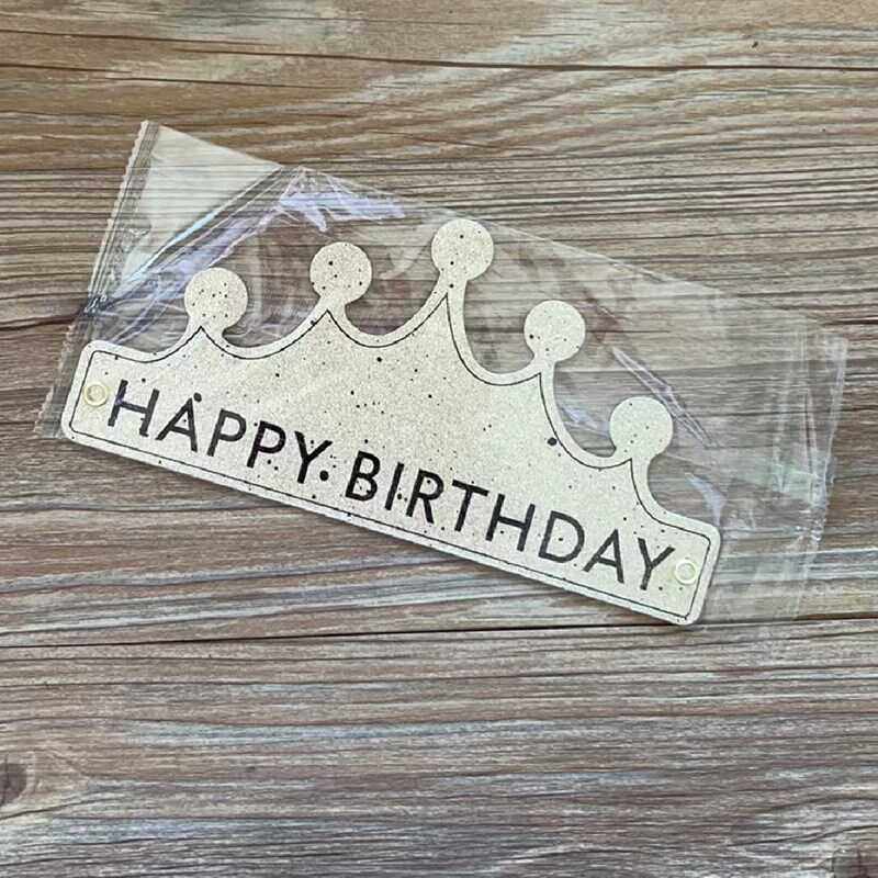 独立包装磨砂折叠皇冠帽子生日帽可折叠儿童成人帽子 - 图0