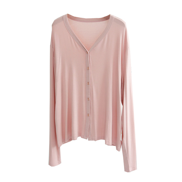 Korean style modal solid color thin coat