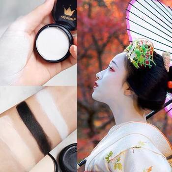 White foundation cream opera performance Halloween COS Geisha base makeup studio special concealer foundation cream