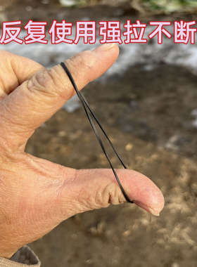 化妆师专用皮筋一次性黑色发圈