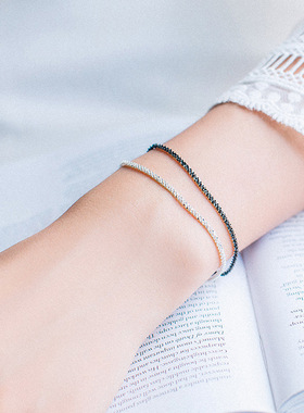 纯银韩版姐妹学生手串