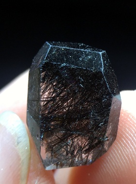 情侣款黑发晶不规则手链DIY配件