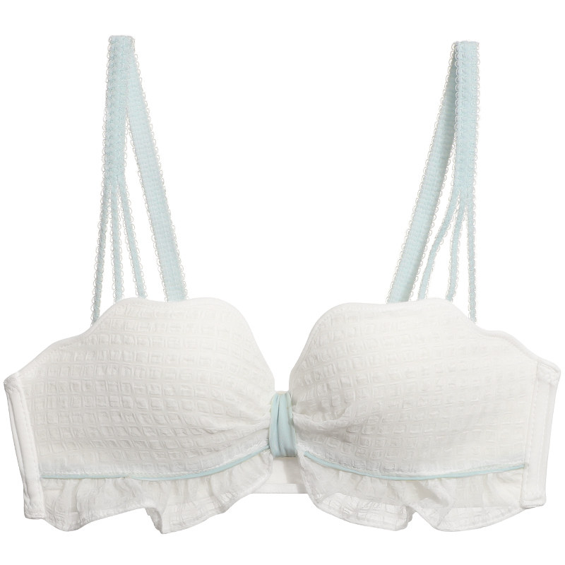 夏季无钢圈小胸性感聚拢甜美文胸罩 红粉女王文胸