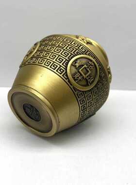 归心黄铜六君子茶具套装自用办公