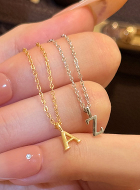 2026S925银跨境单吊坠DIY字母手