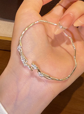 2026S925银新中式设计茉莉花开口