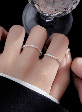 2026S925银波光粼粼链条戒指女简