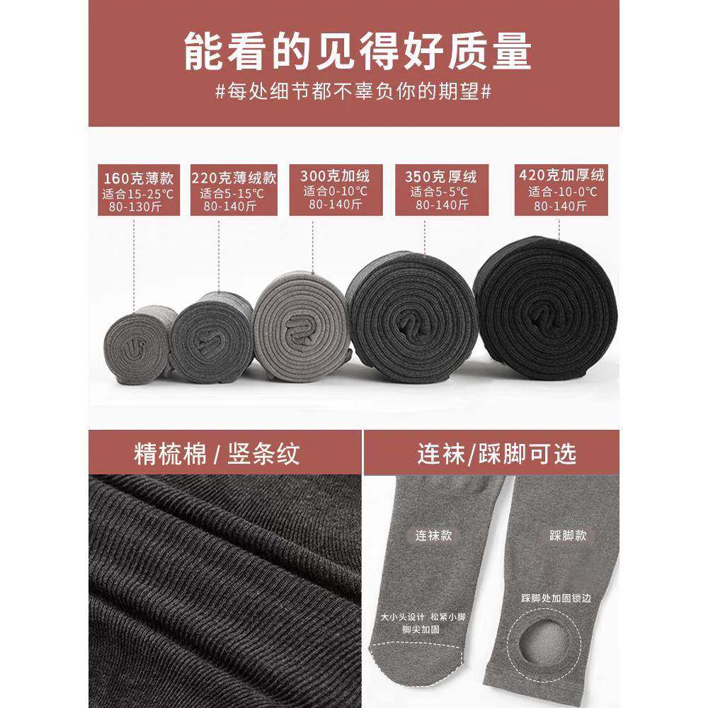 灰色螺纹打底裤女春秋冬2025新款加绒运动护腰连脚竖条高腰紧身裤,淘宝优惠券,粉丝福利购,淘宝优惠卷