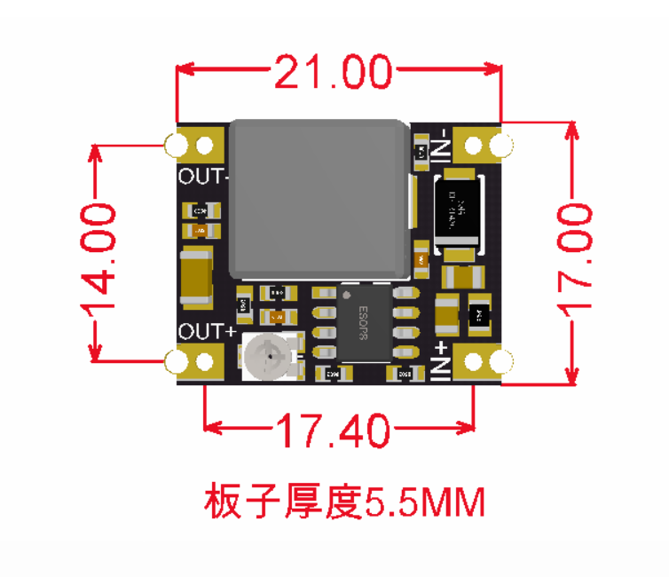 原装DC-DC降压模块6V~40V转3.3V/5V/9V/12V/24V低纹波3A大功率 - 图3