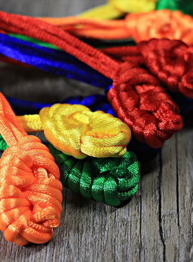 西藏金刚结挂件藏式五彩绳挂饰手工车挂编织平安符转经结