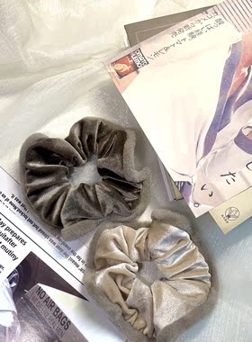 ins秋冬温柔精致肥肠圈复古