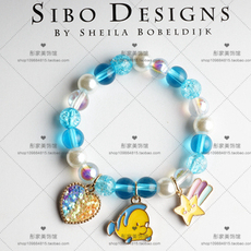 Браслет 韩版儿童女童仿水晶手链首饰女童公主宝宝仿珍珠花童饰品配饰 OTHER