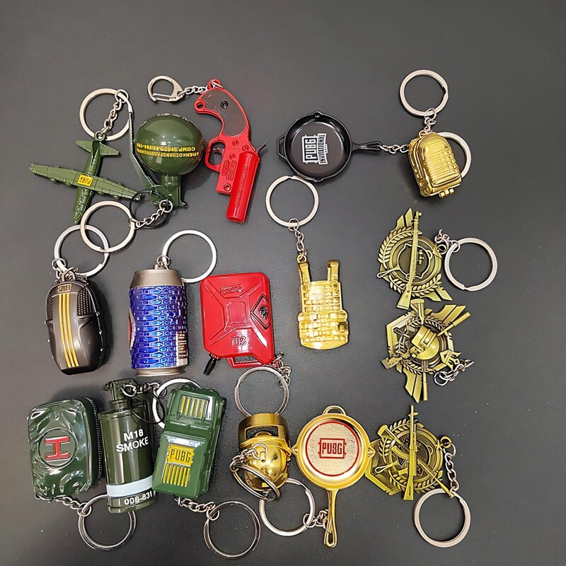 和平精英挂件和平儿童精英吃鸡武器挂件三级头背包98K绝地AWM求生玩具枪钥匙扣