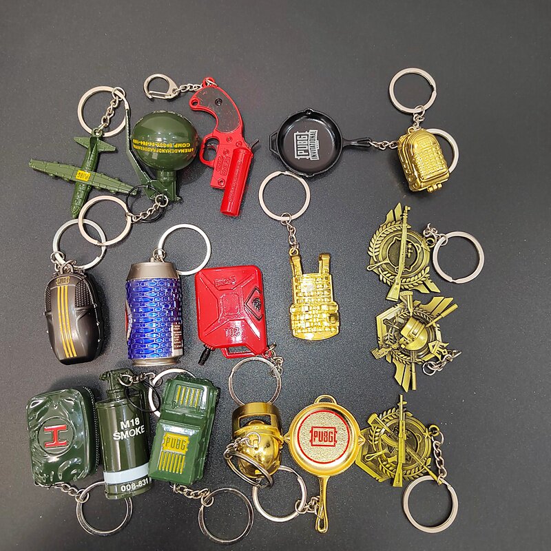 和平精英挂件和平儿童精英吃鸡武器挂件三级头416背包98K平底锅AWM玩具钥匙扣