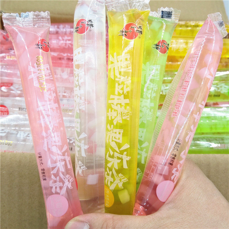 蜡笔小新果粒棒果冻条散装吸果冻棒多口味混合小包装零食整箱10斤_虎窝淘