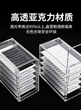 美容美睫睫毛开花单根睫五层毛盒
