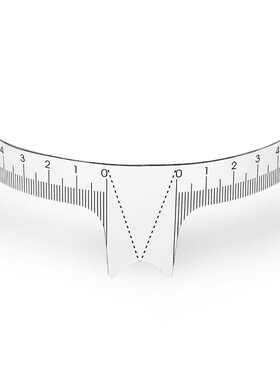 纹绣柔软尺子测量眉型画眉