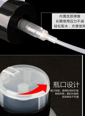 美容清洁液高透空瓶卸妆水分装瓶