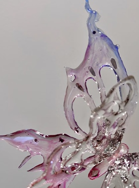 透明蝴蝶戒指小众设计新中式戒指仙气高级感气质国风指环优雅气质