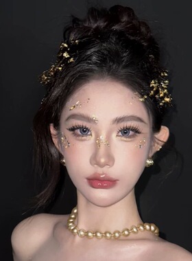 巴洛克希腊女神异域复古金羽毛发箍金叶子新娘婚礼皇冠发饰头饰
