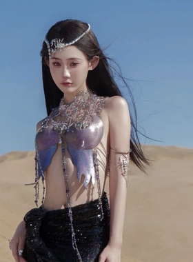 额饰夸张蛇蝎美人金属蝎子发饰