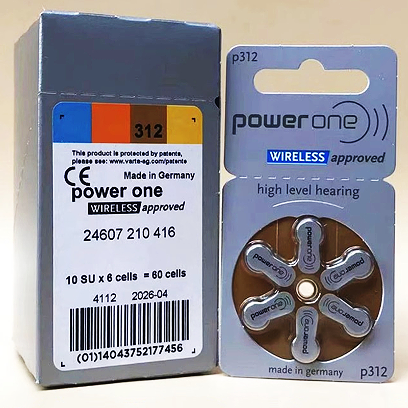 德国进口powerone助听器电池P10 P312 P13 P675适用于峰力瑞声达 - 图1