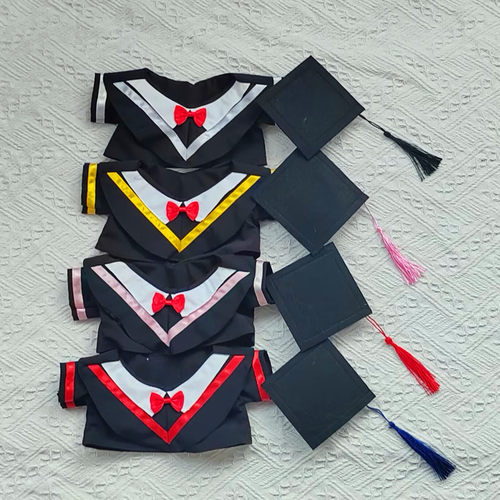 泰迪熊公仔毕业袍布娃娃玩偶学士服博士硕士服娃衣小熊毕业熊衣服 - 图0