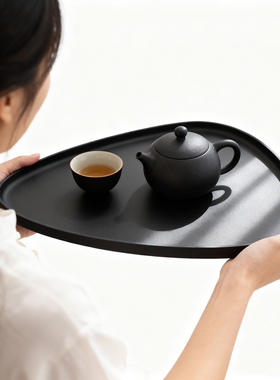 另一边水泥盘家用水杯收纳茶几果