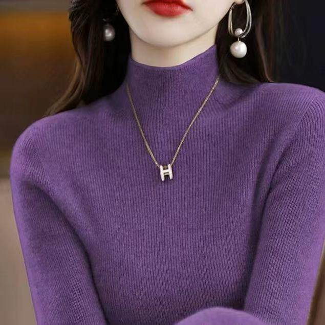 断码清仓2025针织衫女秋冬新款半高领毛衣修身内搭纯色打底衫加厚,淘宝优惠券,粉丝福利购,淘宝优惠卷