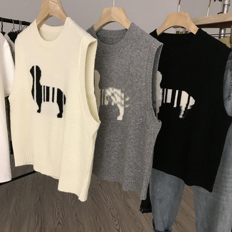 2025年秋冬新款羊毛马甲背心女针织衫圆领韩版无袖马夹坎肩百搭,淘宝优惠券,粉丝福利购,淘宝优惠卷